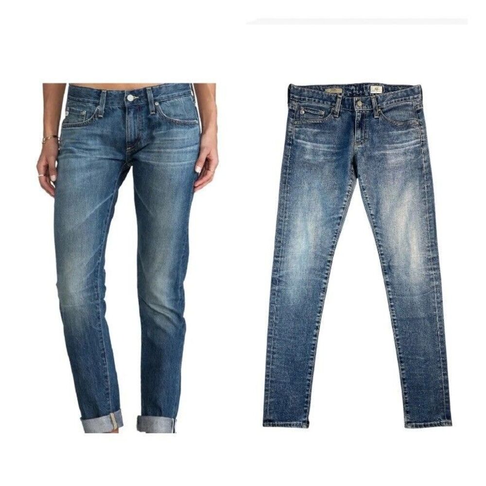 AG Adriano Goldschmied Nikki Relaxed Skinny Jeans  Size 25R  Ag-ed Denim 49